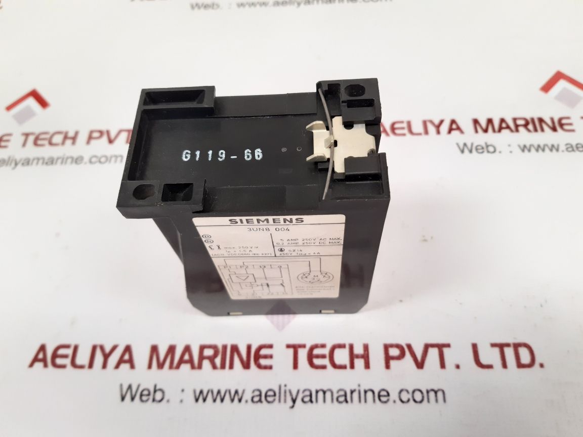 SIEMENS 3UN8 004 CONTACTOR CONTROL RELAY