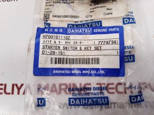 DAIHATSU DIESEL M700101110Z STARTER SWITCH & KEY SET