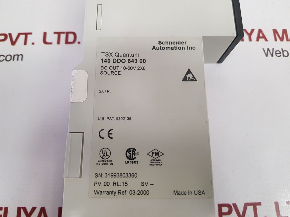 SCHNEIDER TSX QUANTUM 140 DDO 843 00 OUTPUT MODULE