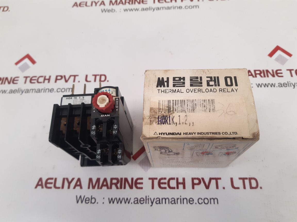 HYUNDAI HEAVY INDUSTRIES HOR 1K 1.2 THERMAL OVERLOAD RELAY