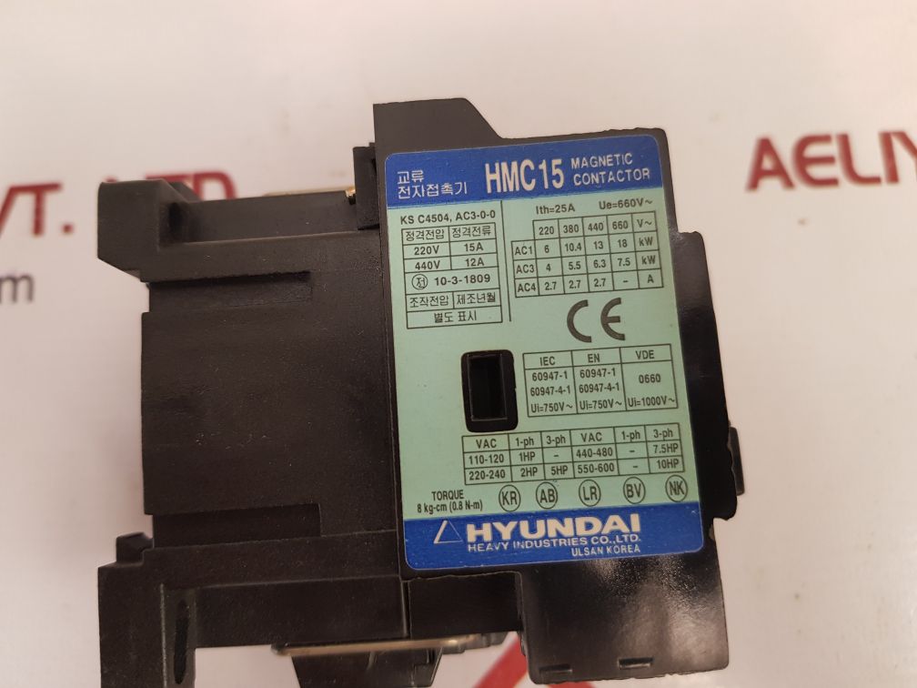 HYUNDAI HMC15 W-11 MAGNETIC CONTACTOR