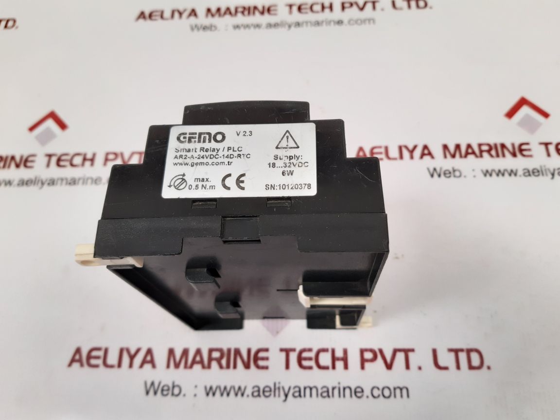 GEMO AR2-A-24VDC-14D-RTC SMART RELAY/ PLC