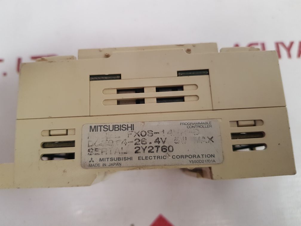 MITSUBISHI MELSEC FX0S-14MR-D PROGRAMMABLE CONTROLLER Y550D21701A