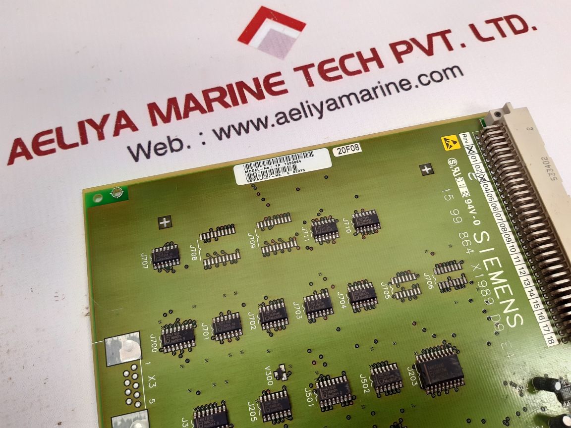 SIEMENS 15 99 864 X1989 D9 E4 VIDEO AMPLIFIER BOARD