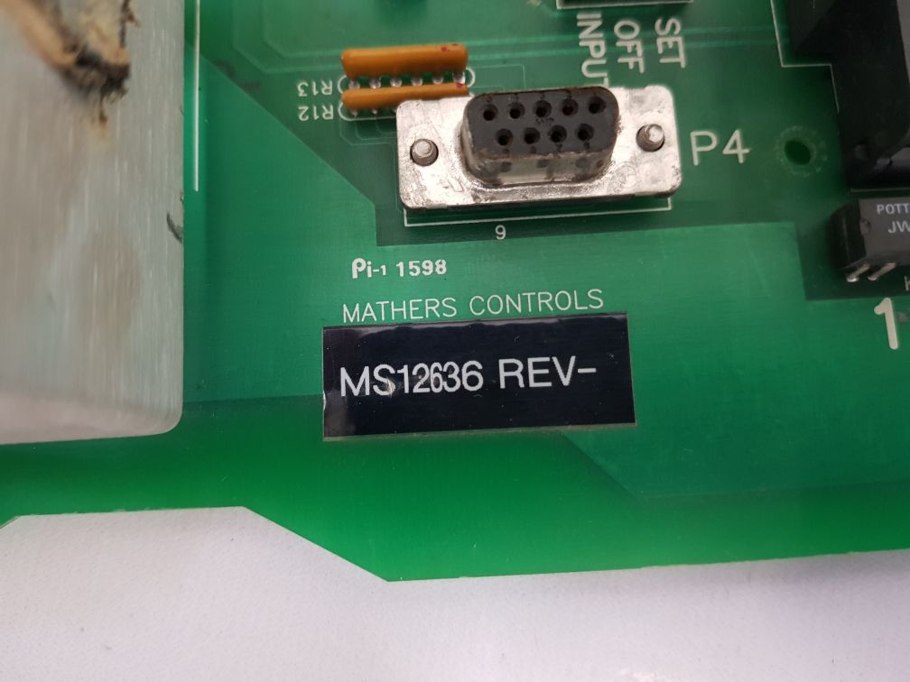 MATHERS CONTROLS MS12636 PCB CARD REV: E