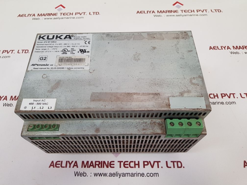 KUKA 27V NT KRC2 POWER SUPPLY