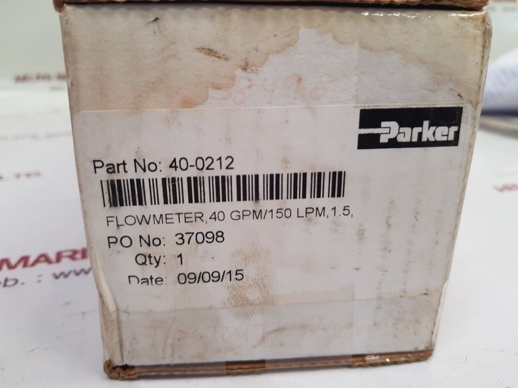 PARKER P205020131WZ FLOWMETER 40 GPM/150 LPM,1.5