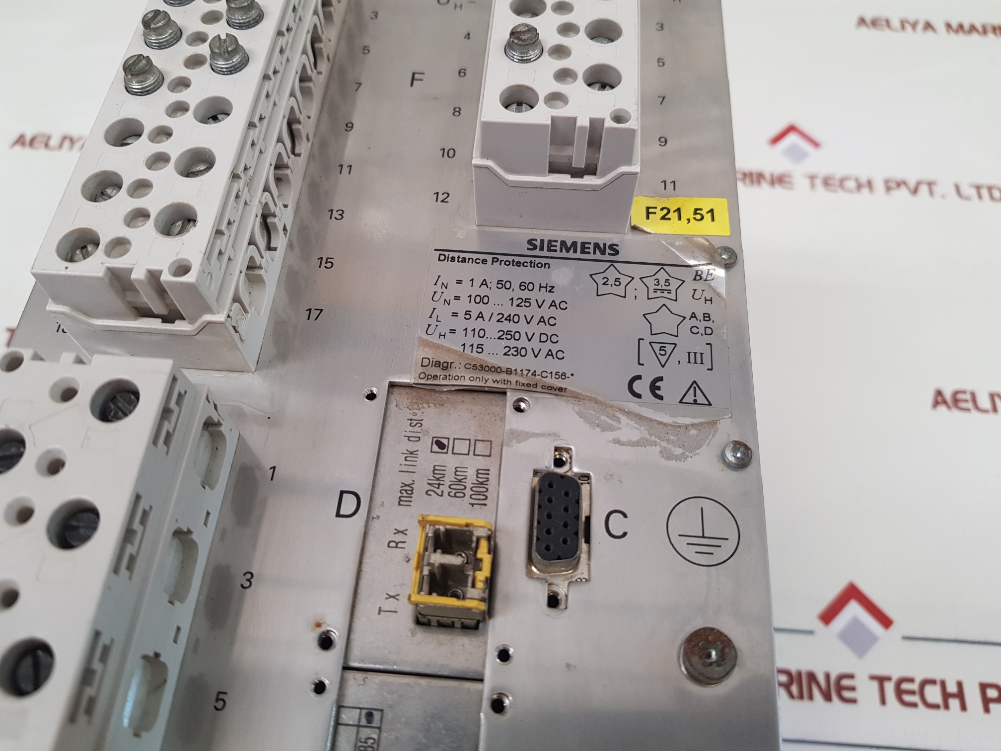 SIEMENS 7SD6101-5BB29-0BJ0 DISTANCE PROTECTION RELAY