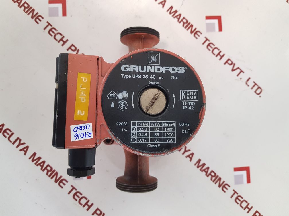 GRUNDFOS UPS 25-40 180 HOT WATER CIRCULATING PUMP