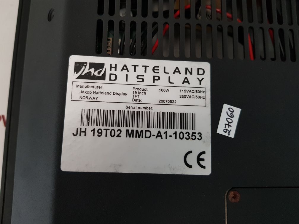 JHD JH 19T02 MMD-A1-10353 HATTELAND DISPLAY