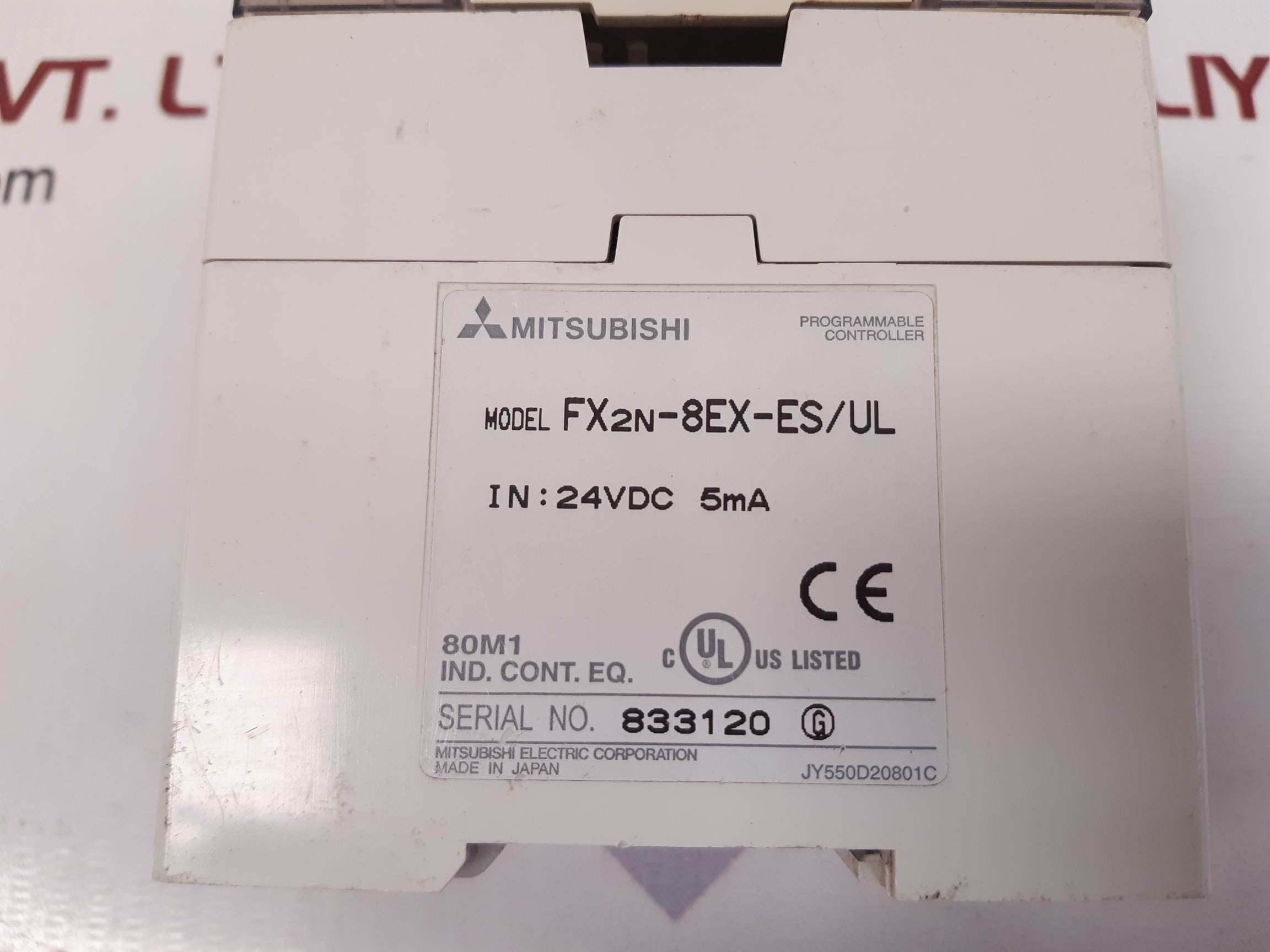 MITSUBISHI FX2N-8EX-ES/UL PROGRAMMABLE CONTROLLER JY550D20801C