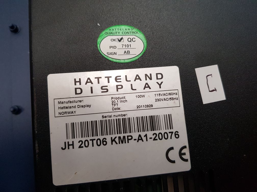 HATTELAND DISPLAY JH 20T06 KMP-A1-20075
