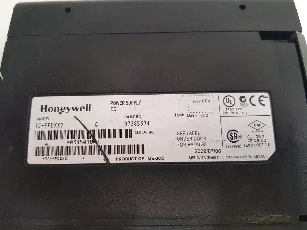 HONEYWELL TC-FPDXX2 DC INPUT POWER SUPPLY