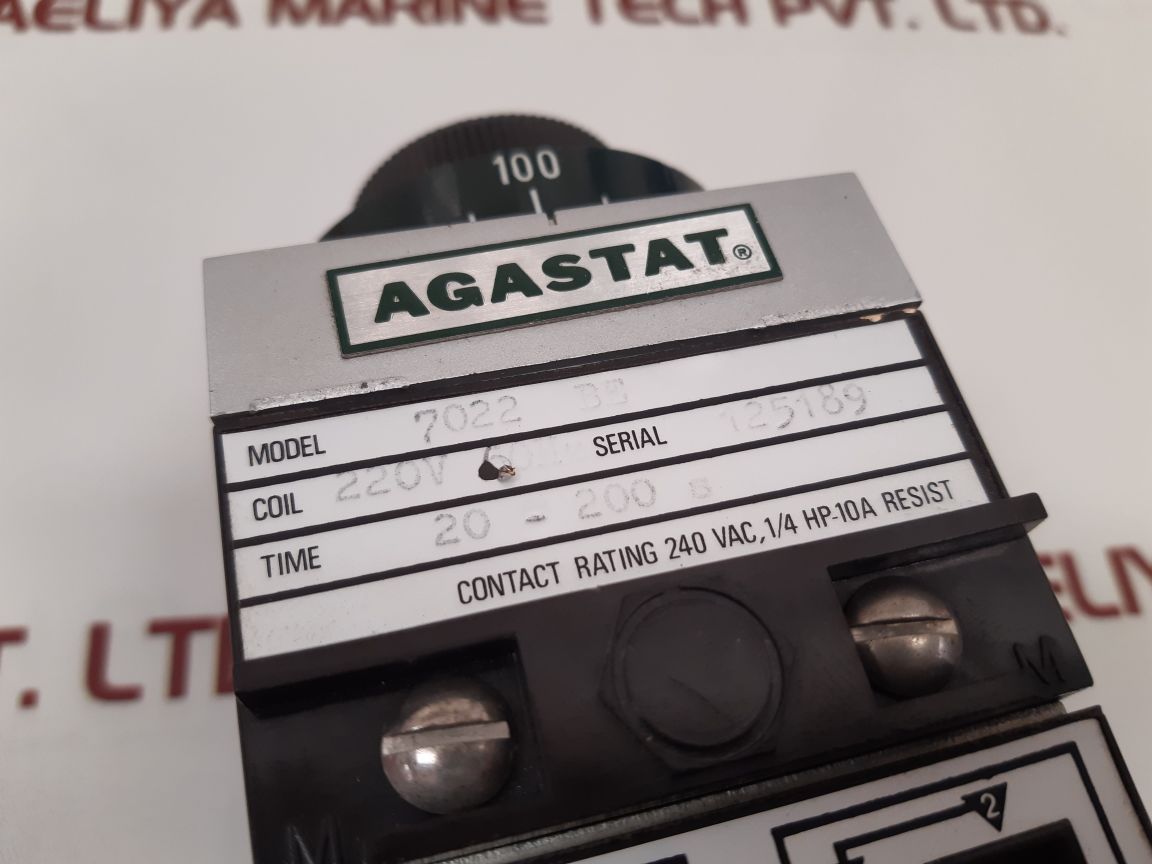 AGASTAT 7022BE TIME DELAY RELAY