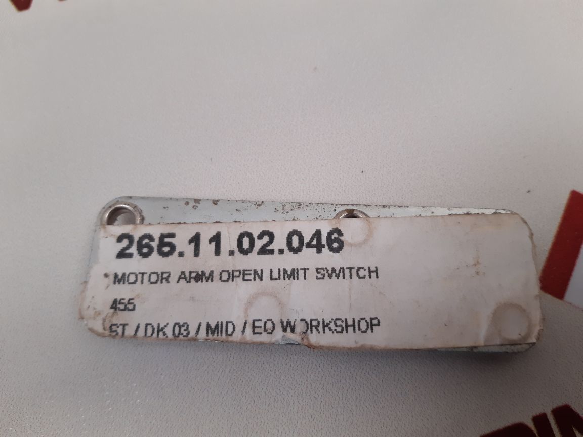 MOTOR ARM OPEN LIMIT SWITCH 265.11.02.046