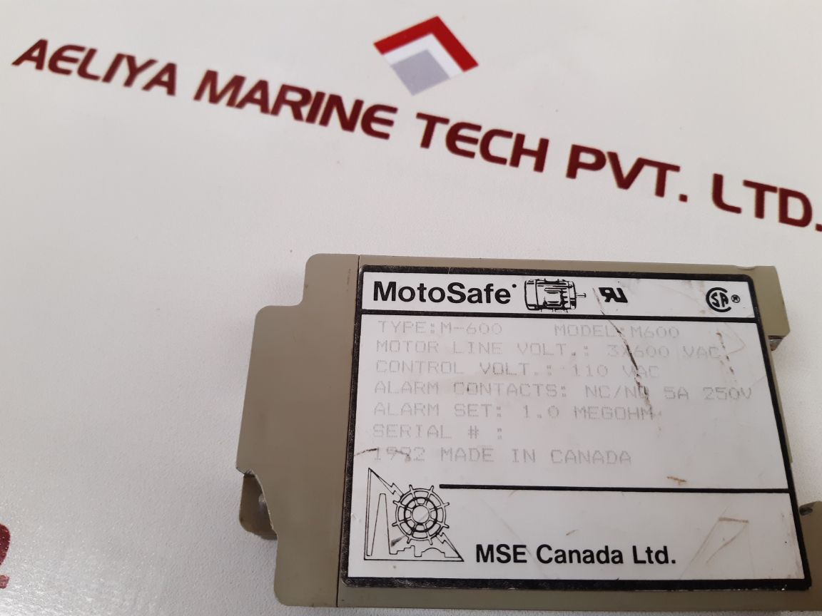 MSE CANADA M600 RELAY
