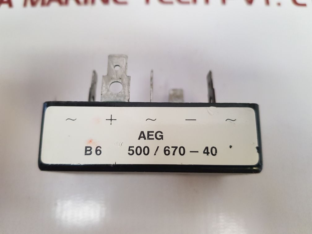 AEG B6 500/670-40 3 PHASE BRIDGE RECTIFIER