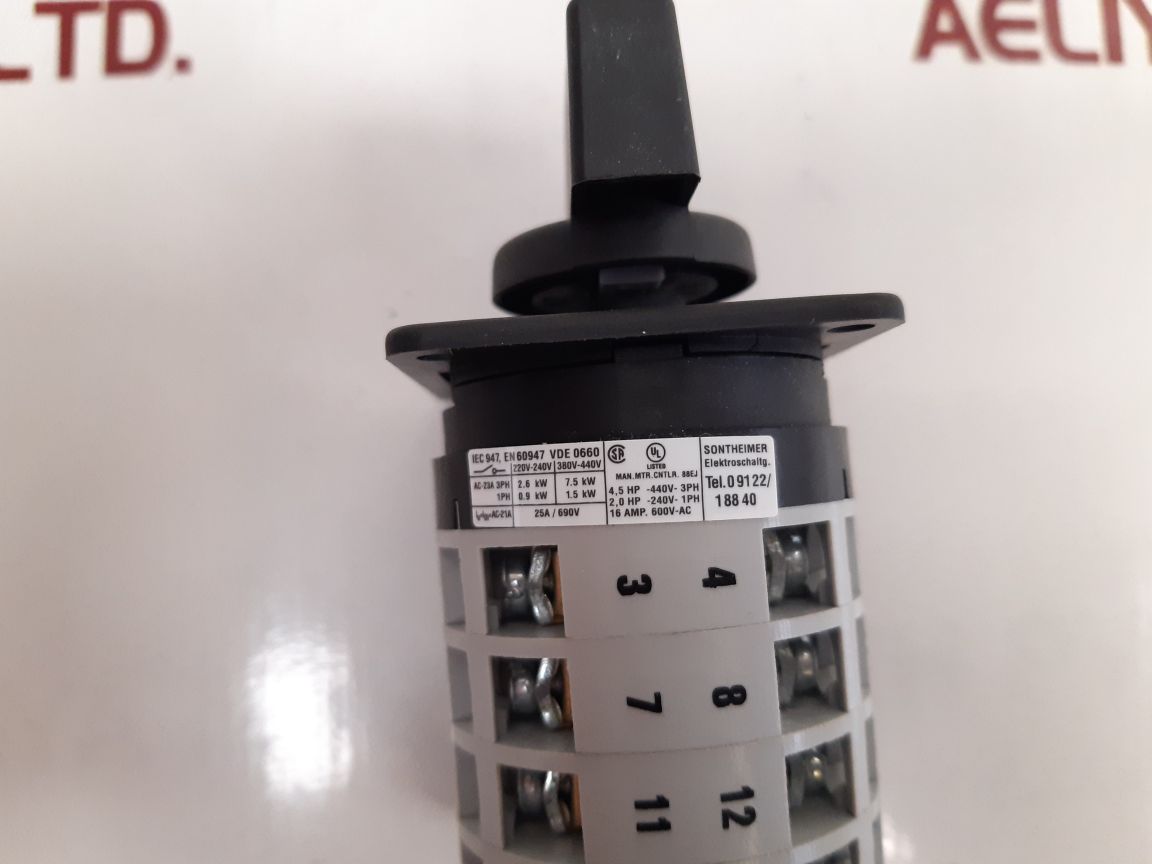 SONTHEIMER A8/13E ROTARY CAM SWITCH