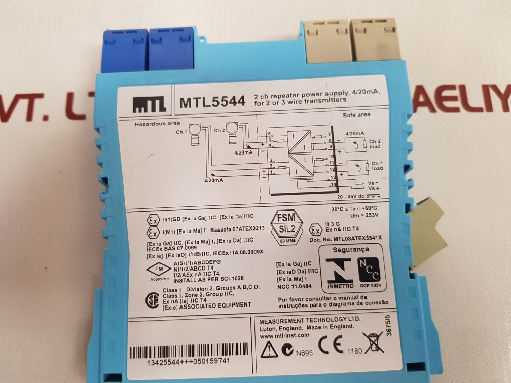 MEASUREMENT MTL5544 REPEATER POWER SUPPLY