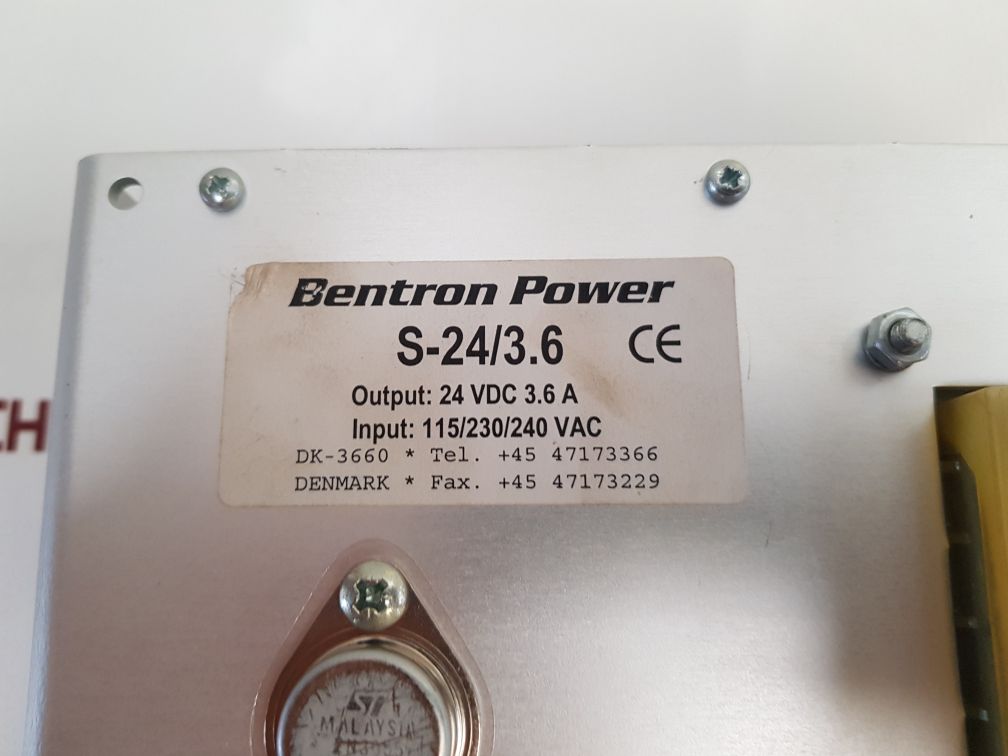 BENTRON POWER SUPPLY S24V/3.6A