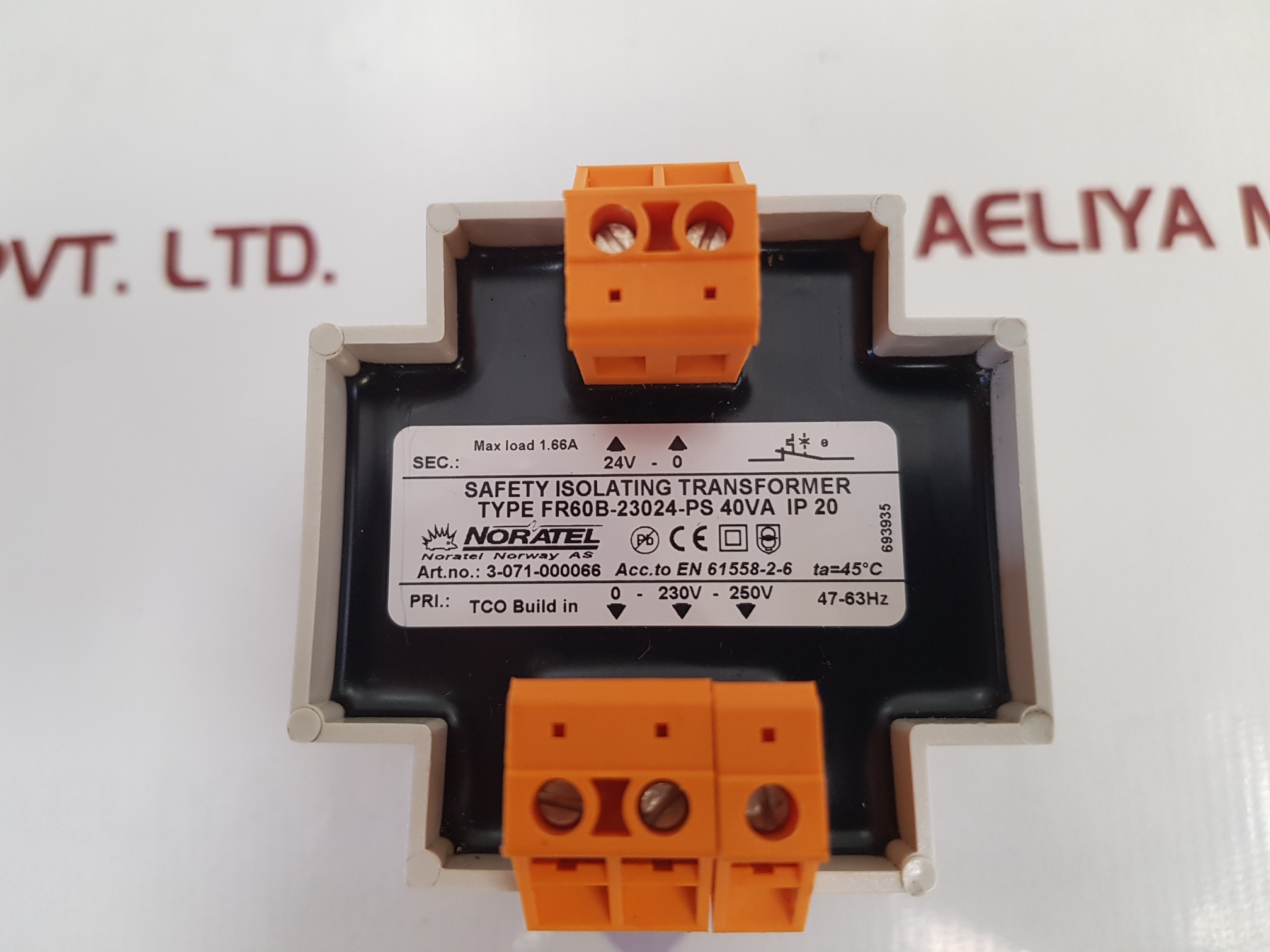 NORATEL FR60B-23024-PS SAFETY ISOLATING TRANSFORMER