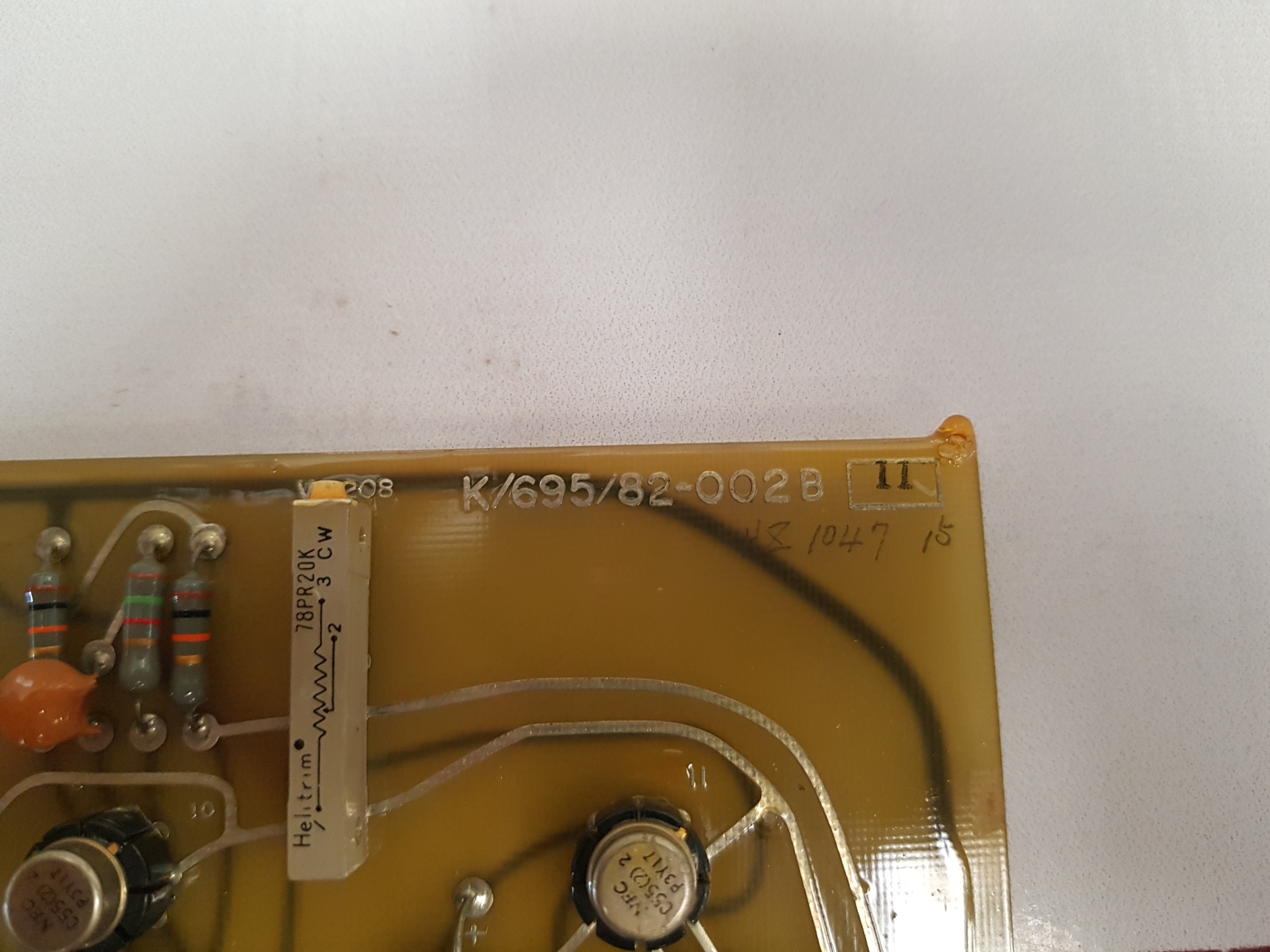 PCB CARD K/695/82-002B 11 74337