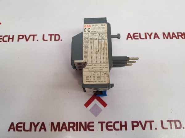 ABB TA25DU THERMAL OVERLOAD RELAY
