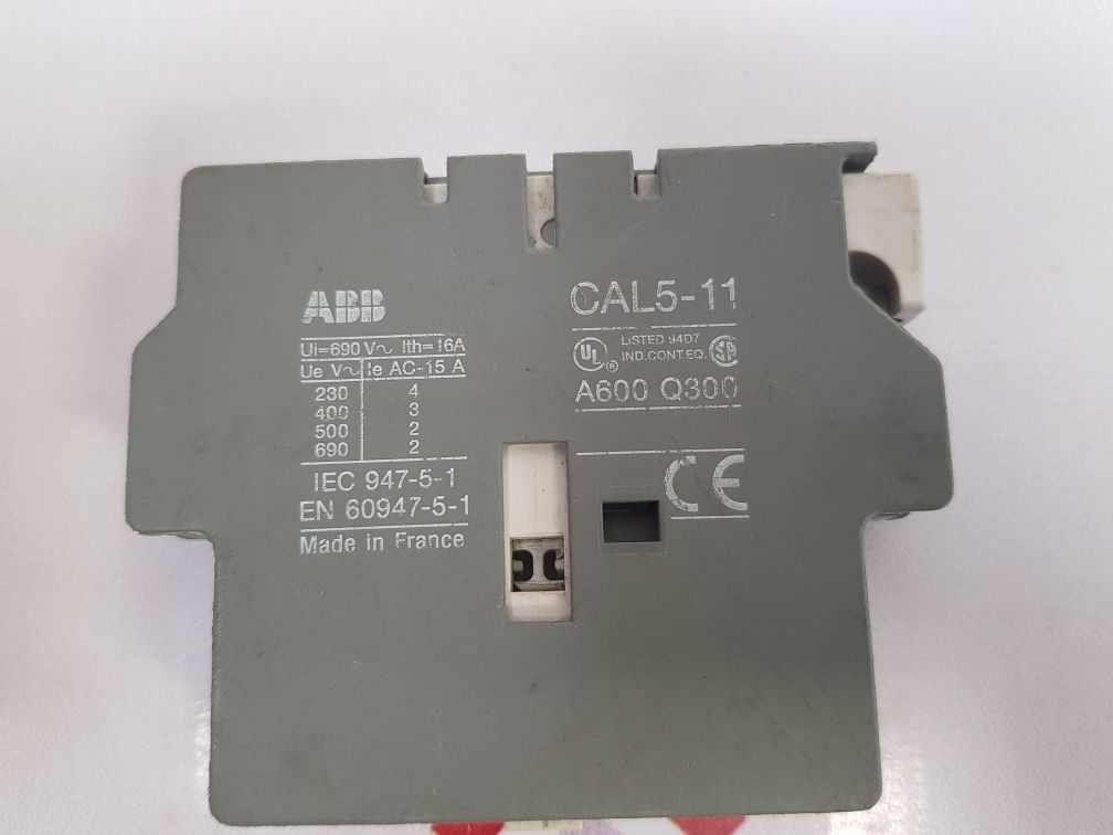 ABB CAL5-11 AUXILIARY CONTACT BLOCK