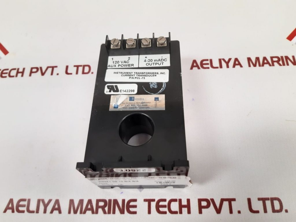INSTRUMENT TRANSFORMERS PCL-75 CURRENT TRANSDUCER