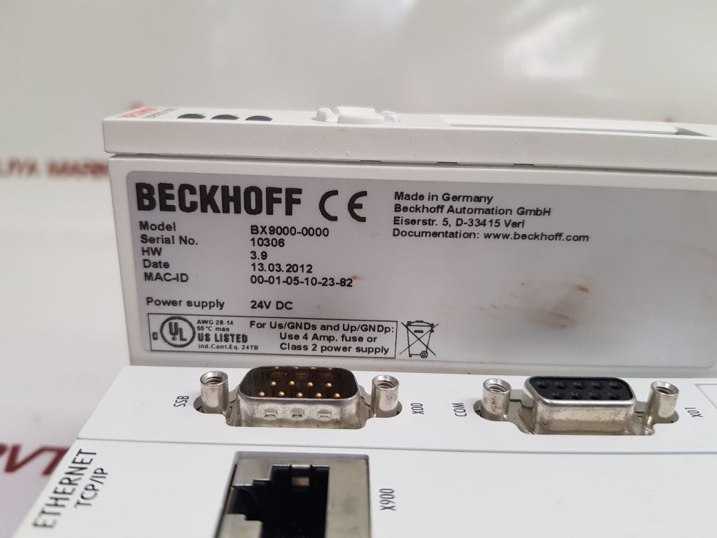BECKHOFF BX9000-0000 BUS TERMINAL CONTROLLER