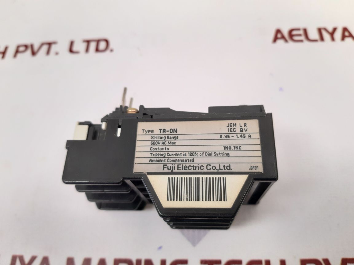 FUJI ELECTRIC TR-ON THERMAL OVERLOAD RELAY 0.95-1.45A