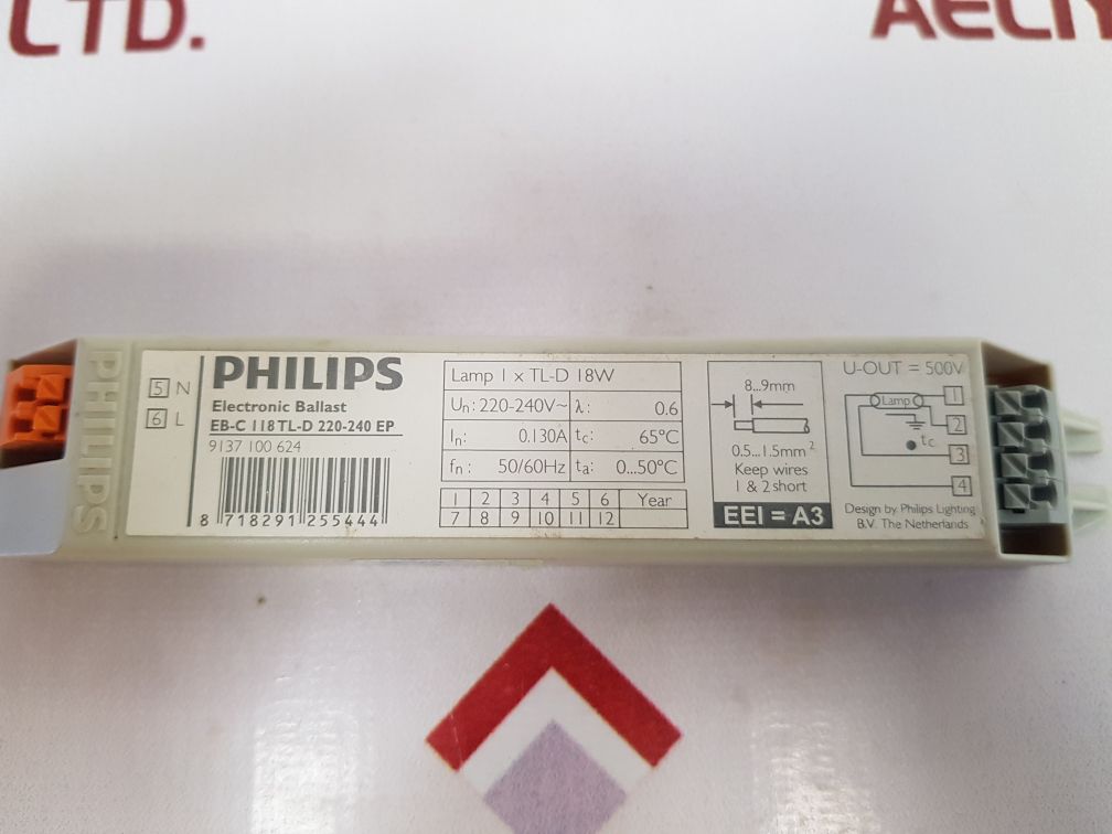 PHILIPS EB-C 118 TL-D 220-240 EP ELECTRONIC BALLAST
