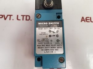 MICRO SWITCH LSA3K LIMIT SWITCH