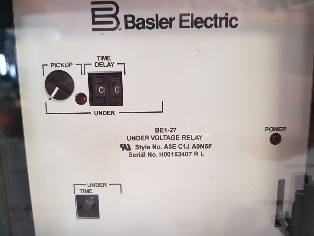 BASLER ELECTRIC BE1-27 PROTECTIVE RELAY