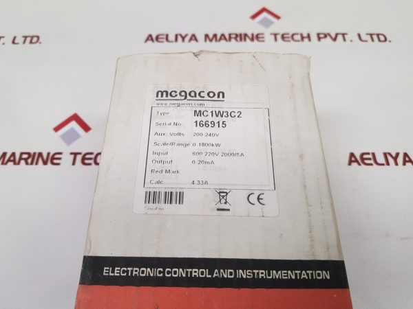 MEGACON MC1W3C2 POWER MEASURING TRANSDUCER 0-1800KW