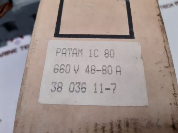 STROMBERG PATAM1C80 OVERLOAD RELAY E83510