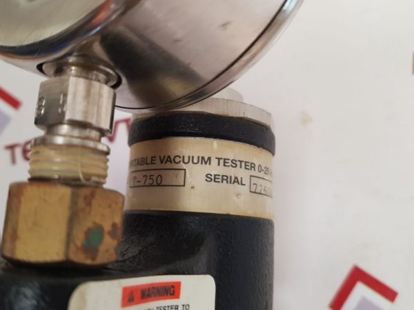 ASHCROFT T-750 HAND OPERATED VACUUM TESTER AND CALIBRATION INSTRUMENT