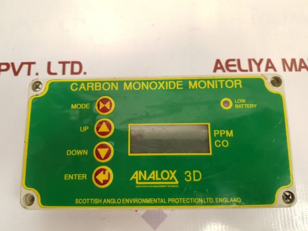 ANALOX 3D CARBON MONOXIDE MONITOR