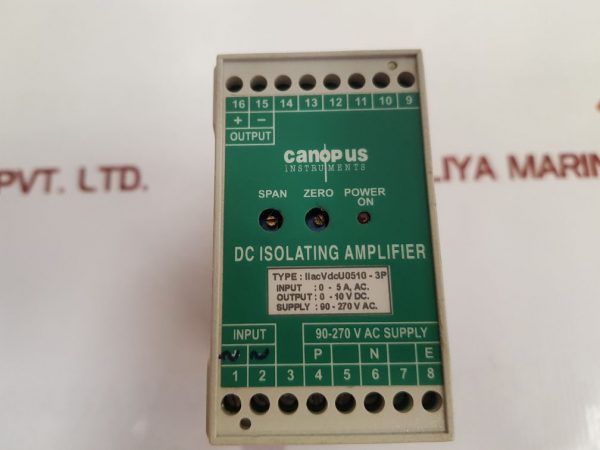 CANOPUS IIACVDCU0510-3P DC ISOLATING AMPLIFIER