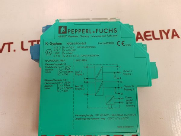PEPPERL+FUCHS K-SYSTEM KFD2-STC4-EX2 SMART TRANSMITTER ISOLATOR