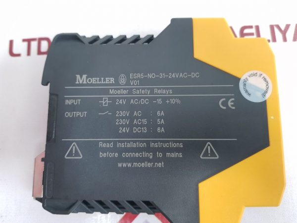 MOELLER ESR5-NO-31-24VAC-DC SAFETY RELAY