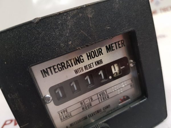 MITSUBISHI HS-7B INTEGRATING HOUR METER WITH RESET KN0B