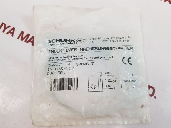 SCHUNK 0301581 INDUCTIVE PROXIMITY SWITCH
