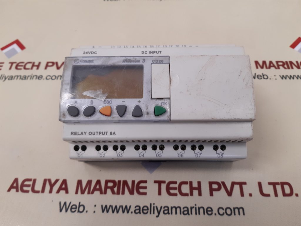 CROUZET MILLENIUM 3 CD20 PROGRAMMABLE LOGIC CONTROLLER - Aeliya Marine