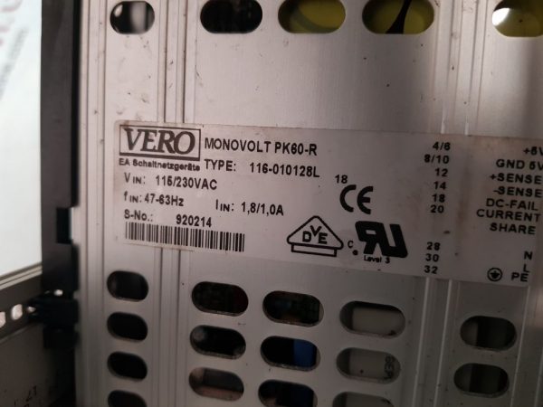 VERO MONOVOLT PK60-R POWER SUPPLY MONOVOLT PK60-R