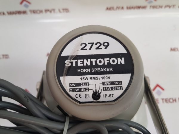 STENTOFON 2729 HORN SPEAKER 15W RMS/100V
