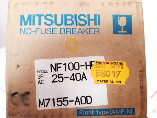 MITSUBISHI NF100-HP NO-FUSE 3 POLE CIRCUIT BREAKER