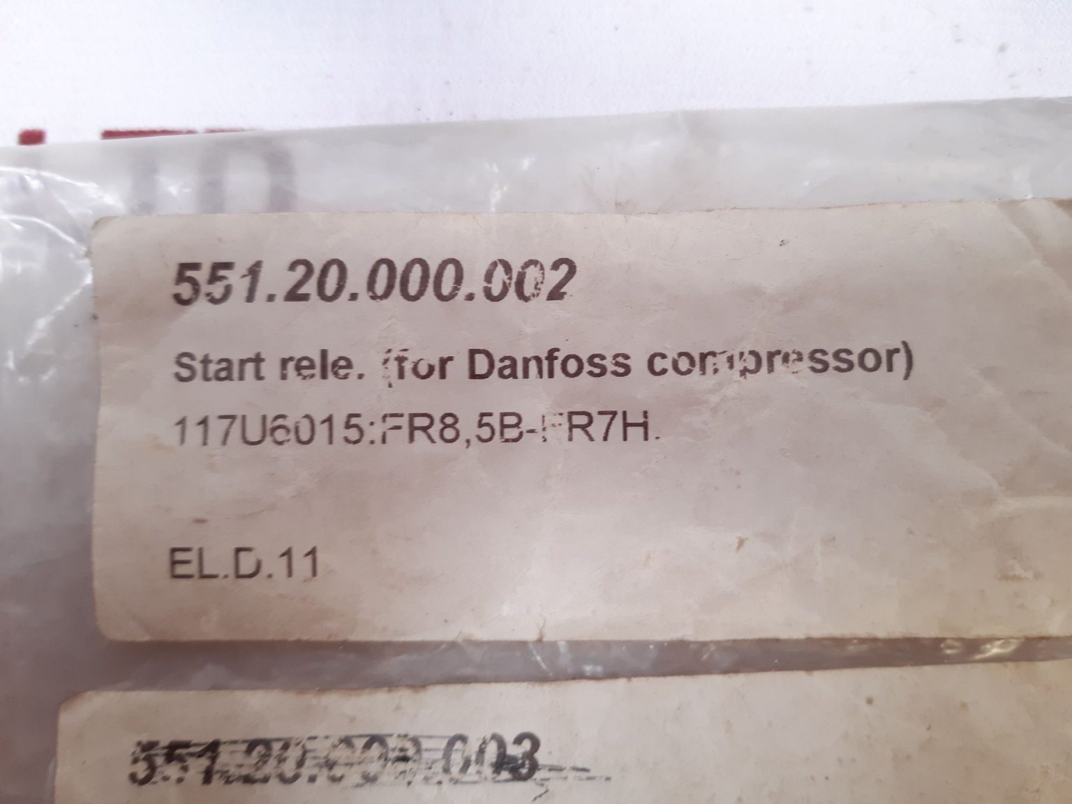 DANFOSS 117U6015 START RELAY - Aeliya Marine