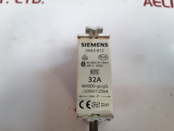 SIEMENS 3NA3 812 FUSE-LINK NH000-GL/GG