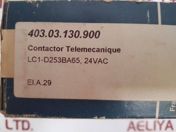 TELEMECANIQUE LC1-D253. A65 CONTACTOR LC1-D253BA65